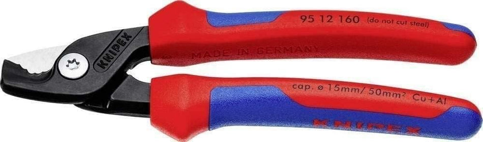 Knipex 95 12 160 SBA, 6 1/4" StepCut Cable Shears