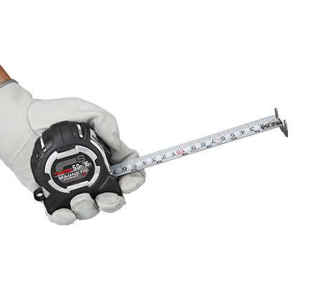 Tajima GS-SC16/5MBW, GS-LOCK, 16ft/5m x 1in strong tape & MAGNETIC POWER x 2 with COMPATIBLE CLIP