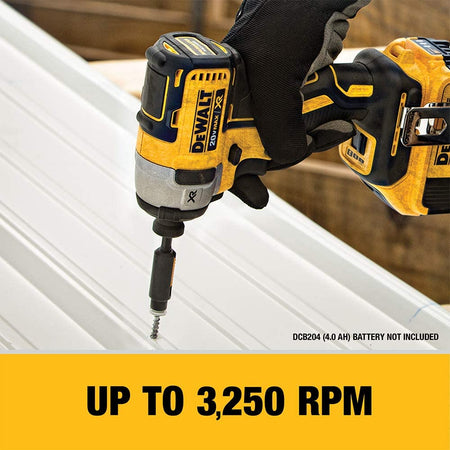 DEWALT DCF887D2, 20V MAX XR 1/4'' 3-Speed Impact Driver Kit (2.0Ah)