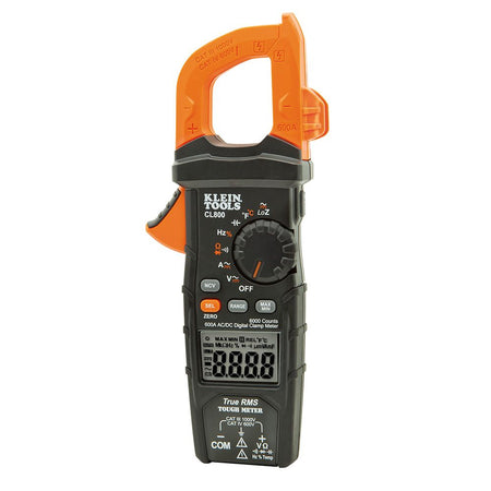 Klein Tools CL800, Digital Clamp Meter, AC Auto-Range TRMS, Low Impedance (LoZ), Auto Off