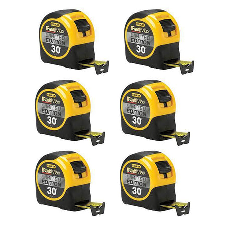 PROMO - Stanley 96-444, 30-Foot FatMax Long Tape Rule Limited Edition (6 pack)