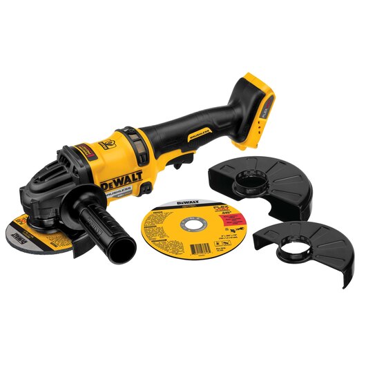 DEWALT DCG414B, 60V MAX FLEXVOLT 4-1/2'' - 6'' Grinder w/Kickback Brake (Tool Only)