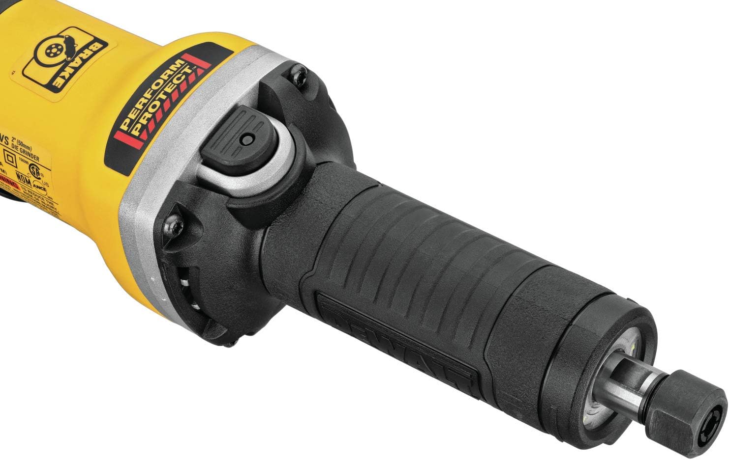 DEWALT DWE4997VS,  2" BRUSHLESS VARIABLE SPEED PADDLE SWITCH DIE GRINDER 7,500-25,000 WITH LOCK-ON