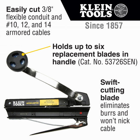 Klein Tools 53725, Armored and BX Cable Cutter