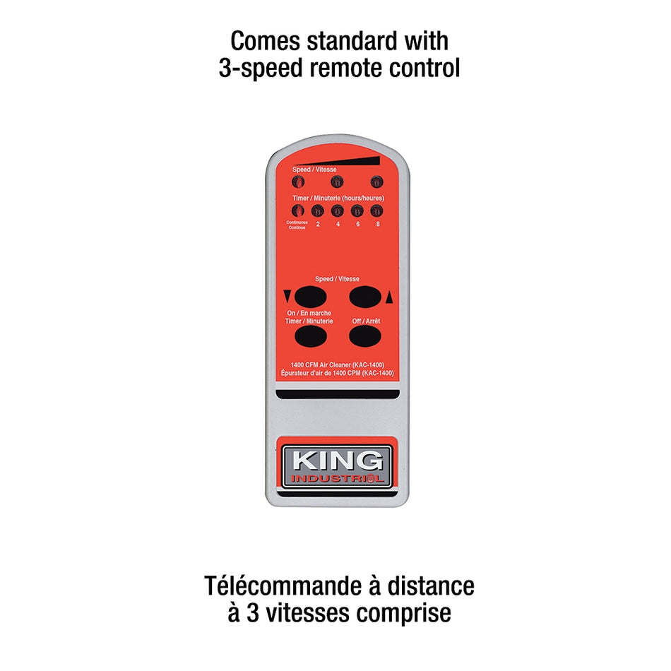KING Canada KAC-1400, 1400 CFM air cleaner