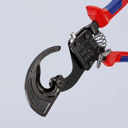 Knipex 95 31 250 SBA, Comfort Grip Ratcheting Type Cable Cutter