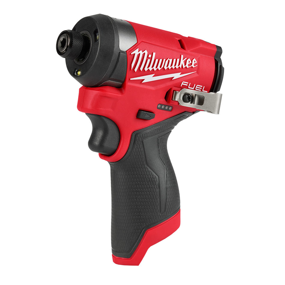 Milwaukee 3453-22, M12 FUEL™ 1/4" Hex Impact Driver Kit