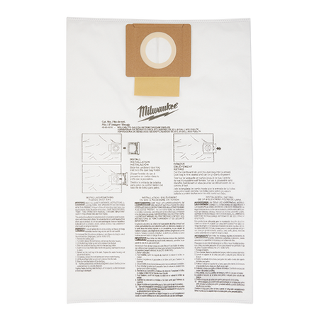 Milwaukee 49-90-1979, Fleece Dust Bags (5PK) - 6 Gallon