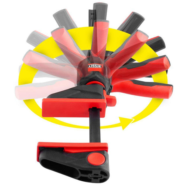 BESSEY EHKL360-12-SET, Trigger Clamps, One‑hand Bar Clamps With 360 Degree Rotating Handle  4 X 12"
