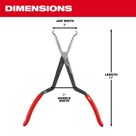 Milwaukee 48-22-6563, 3PC Long Reach Hose Grip Pliers Set
