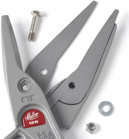 Malco M12N, Andy Aluminum Handled Snips Straight Cut 12″