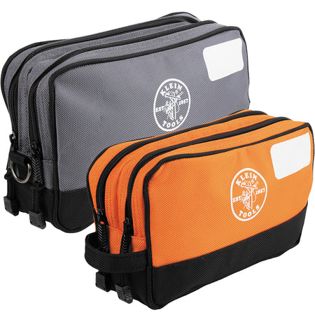 Klein Tools 55579, Double Zipper Tool Bag, 2-Pack