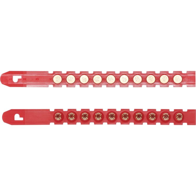DEWALT 50630-PWR, Load .27 Strip Red Shots - 10 per Strip (100/box)