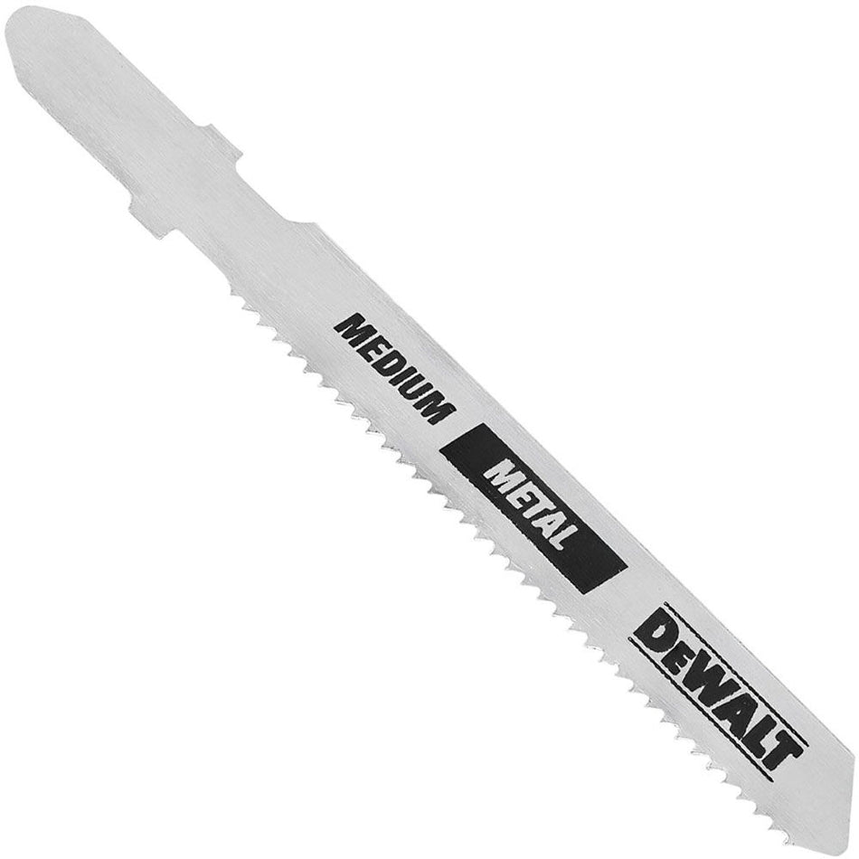 DEWALT DW3778-5, 3'' 32 TPI T-Shank Metal Cutting Cobalt Steel Jig Saw Blade