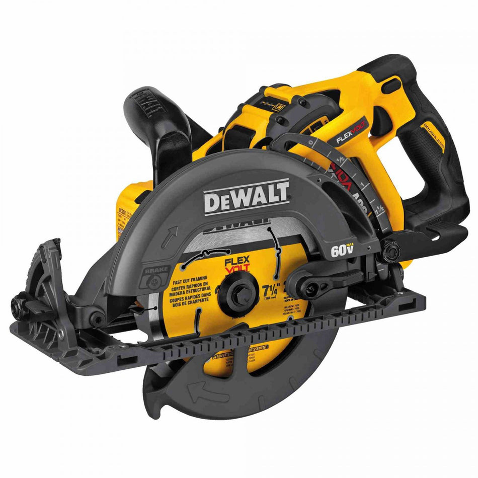 DEWALT DCS577B, FLEXVOLT 60V MAX 7-1/4 Cordless Worm Drive Style Saw (Tool Only)