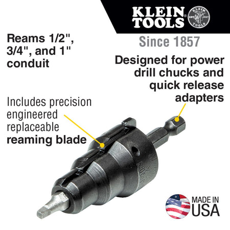 Klein Tools 85091, Power Conduit Reamer