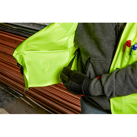 Milwaukee 48-73-5062, High Visibility Yellow Safety Vest - L/XL (CSA)