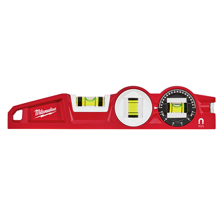 Milwaukee 48-22-5210, 10" Die cast Torpedo Level with 360 Degree Locking Vial