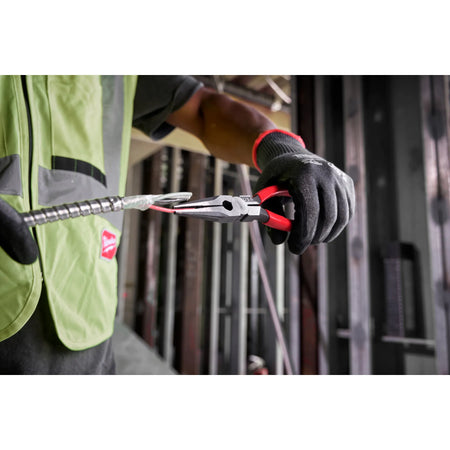 Milwaukee MT505, 8" Long Nose Dipped Grip Pliers (USA)