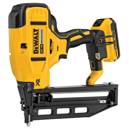 DEWALT DCN662D1, 20V MAX* XR 16 GA Cordless Straight Finish Nailer Kit