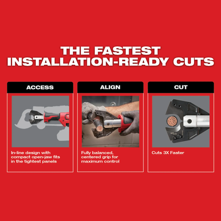 Milwaukee 2672-21S, M18™ FORCE LOGIC™ Cable Cutter Kit with 477 ACSR Jaws
