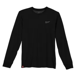 Milwaukee 604B-3X, HYBRID WORK TEE - LONG SLEEVE BLACK 3X