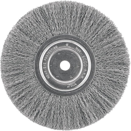 DEWALT DW4907, Wire Wheel, 8-Inch, Crimped, 5/8-Inch Arbor, Wide Face