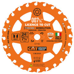 CMT 286.324.07-X10, ITK XTREME DEMOLITION Blade  7-1/4" X 24T (10 Pack)