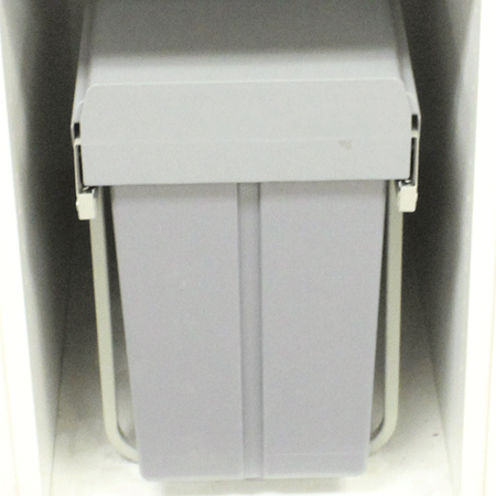 Eurofit WB-603D, Waste Bin - Door Mounted, 11"x20"x17", Grey