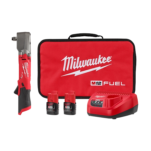 Milwaukee 2565-22, M12 FUEL 1/2" Right Angle Impact Wrench Kit