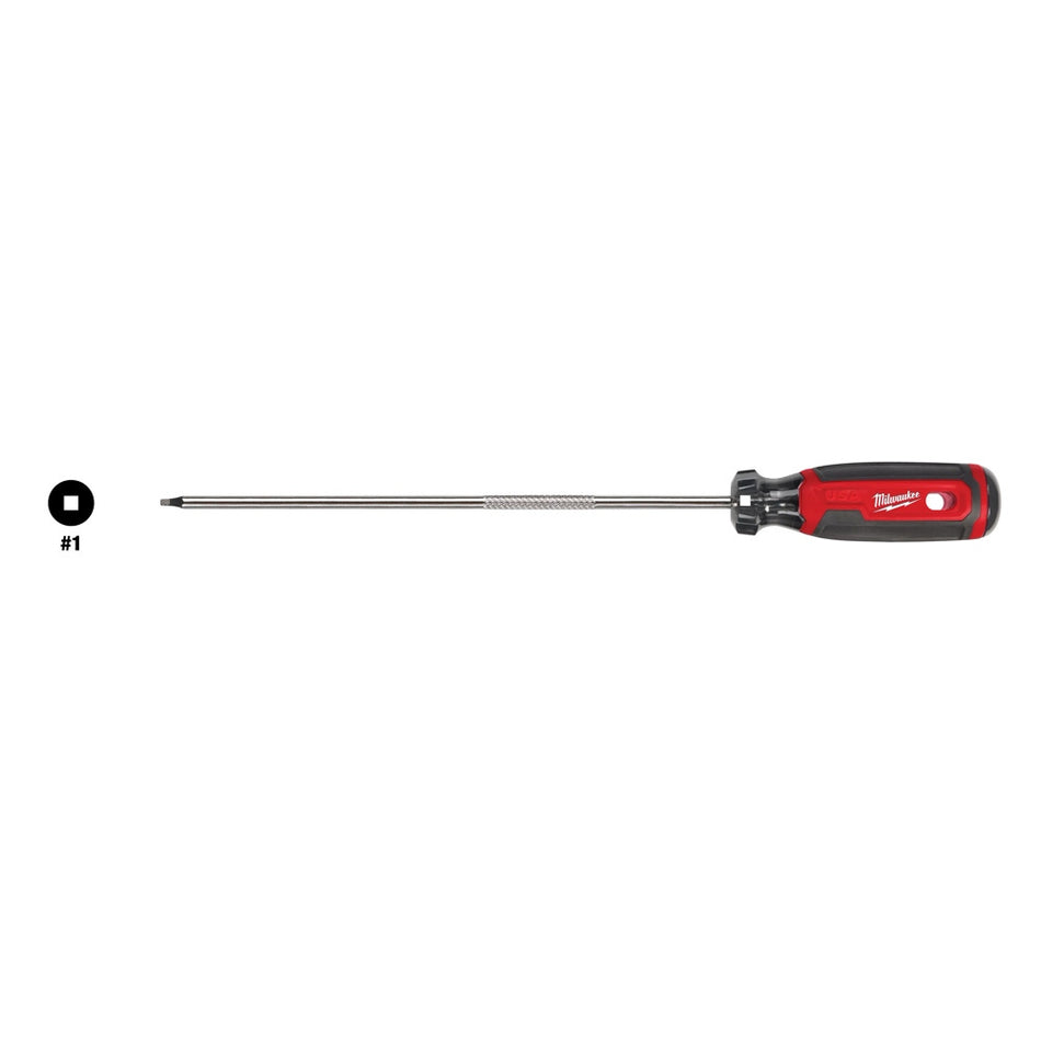 Milwaukee MT227, #1 Square 8" Cushion Grip Screwdriver (USA)