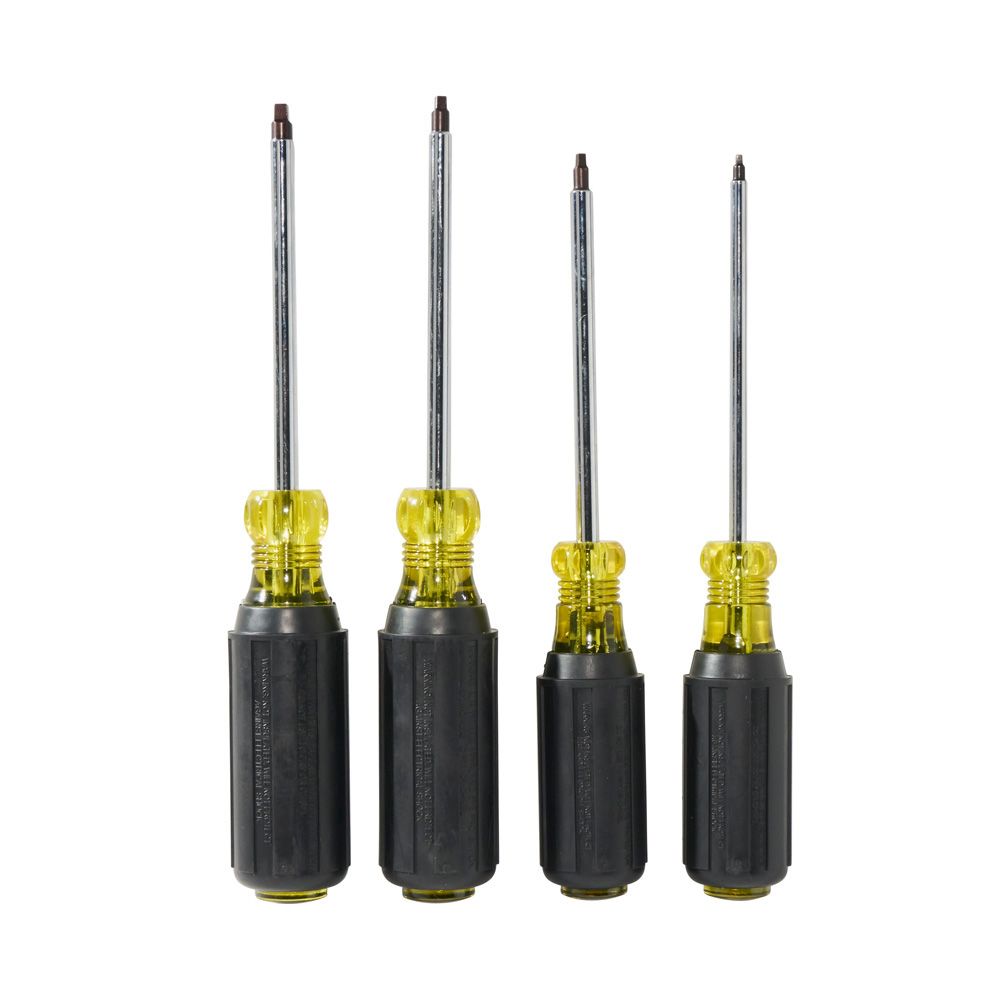 Klein Tools 85664, Screwdriver Set, Square Recess, 4-Piece