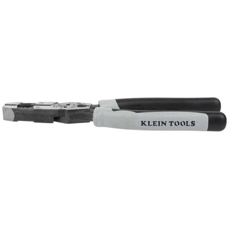 Klein Tools J2159CRTP, Hybrid Pliers with Crimper, Fish Tape Puller and Wire Stripper