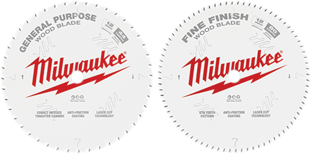 Milwaukee 48-40-1232, 12" 44T + 80T Two Pack Circular Saw Blade