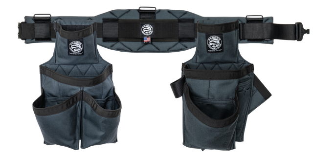 Badger Tool Belts 461010 Carpenter Set - Gunmetal Grey XL