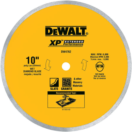DEWALT DW4762, 10'' Porcelain Tile Blade