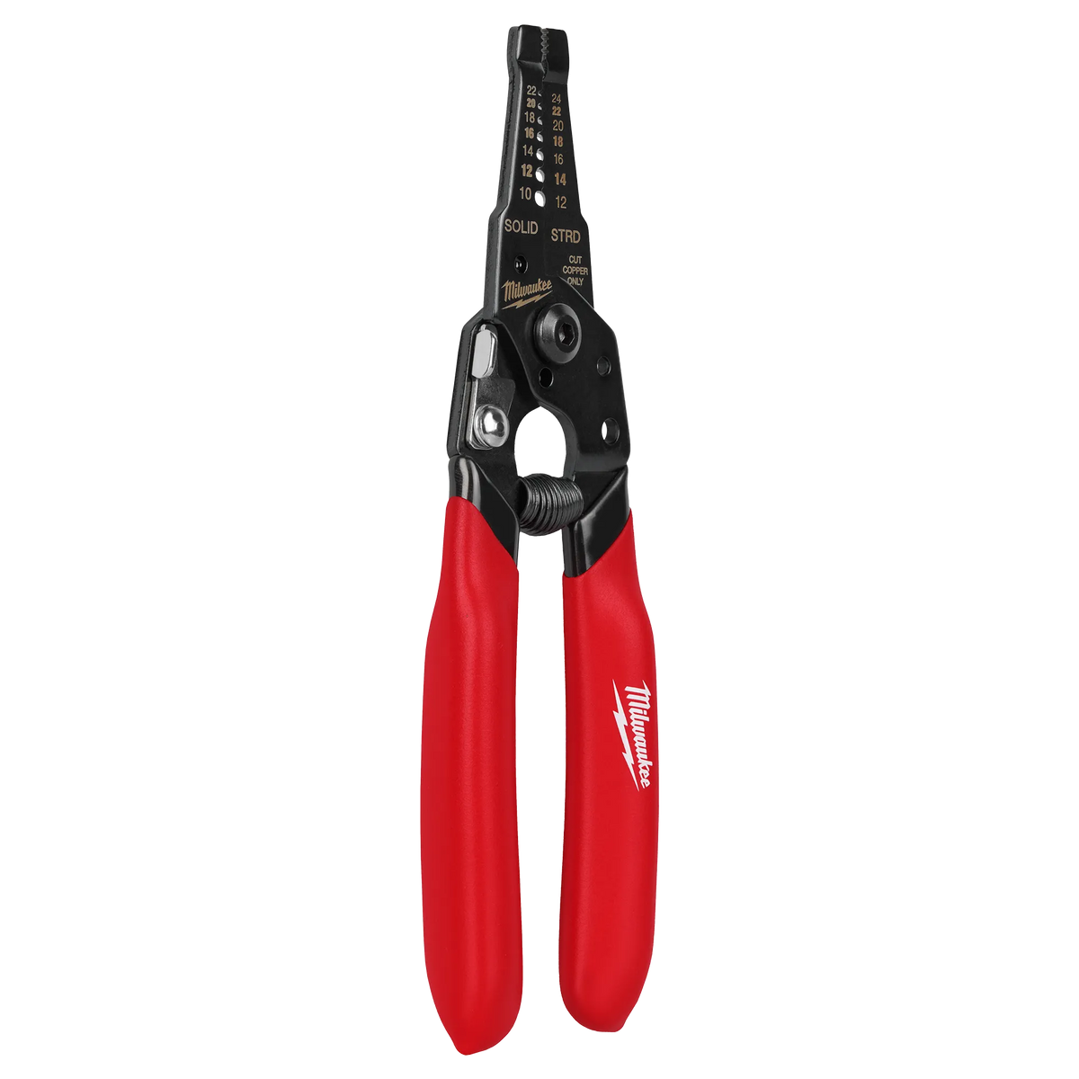 Milwaukee 48-22-3043, 10-24 AWG Compact Dipped Grip Wire Stripper & Cutter
