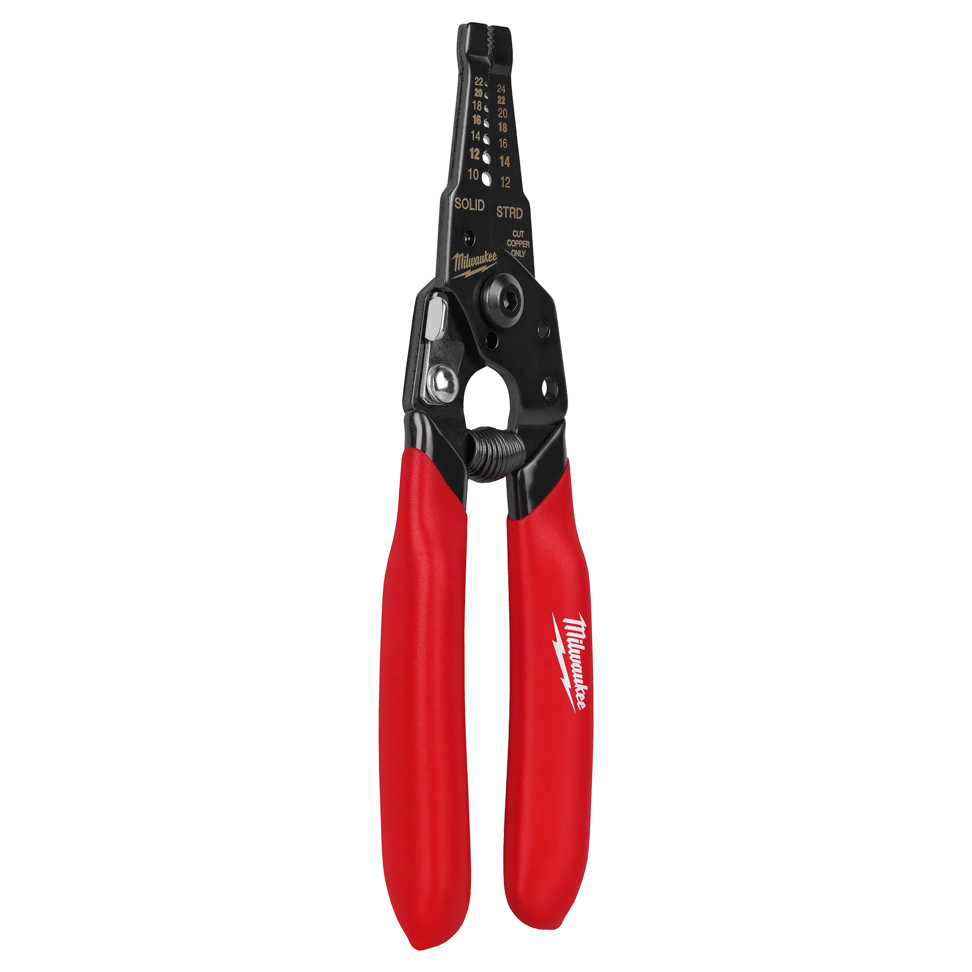 Milwaukee 48-22-3043, 10-24 AWG Compact Dipped Grip Wire Stripper & Cutter