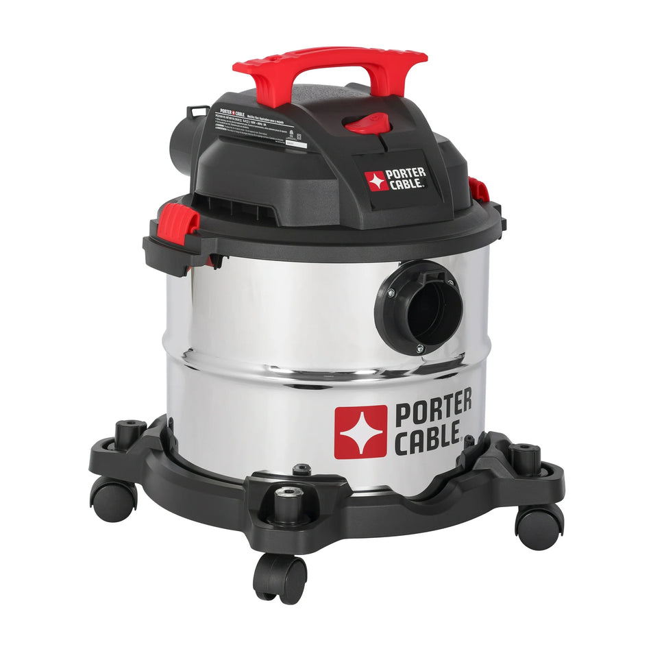 Porter Cable PCX18115, 5gal 4hp S/STEEL WET/DRY VACUUM