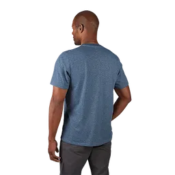 Milwaukee 603BL-3X, HYBRID WORK TEE- SS BLUE 3X