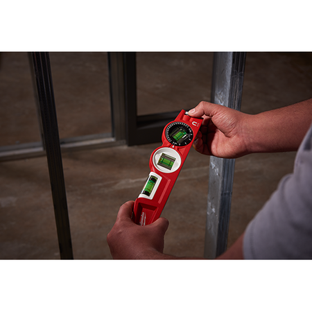 Milwaukee 48-22-5210, 10" Die cast Torpedo Level with 360 Degree Locking Vial