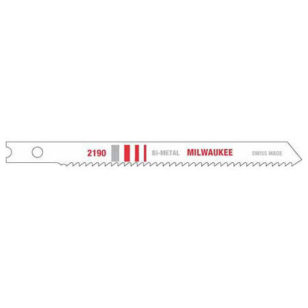 Milwaukee 48-42-2190, 3-5/8" 14 TPI Bi-Metal Jig Saw Blade (5/pkg)