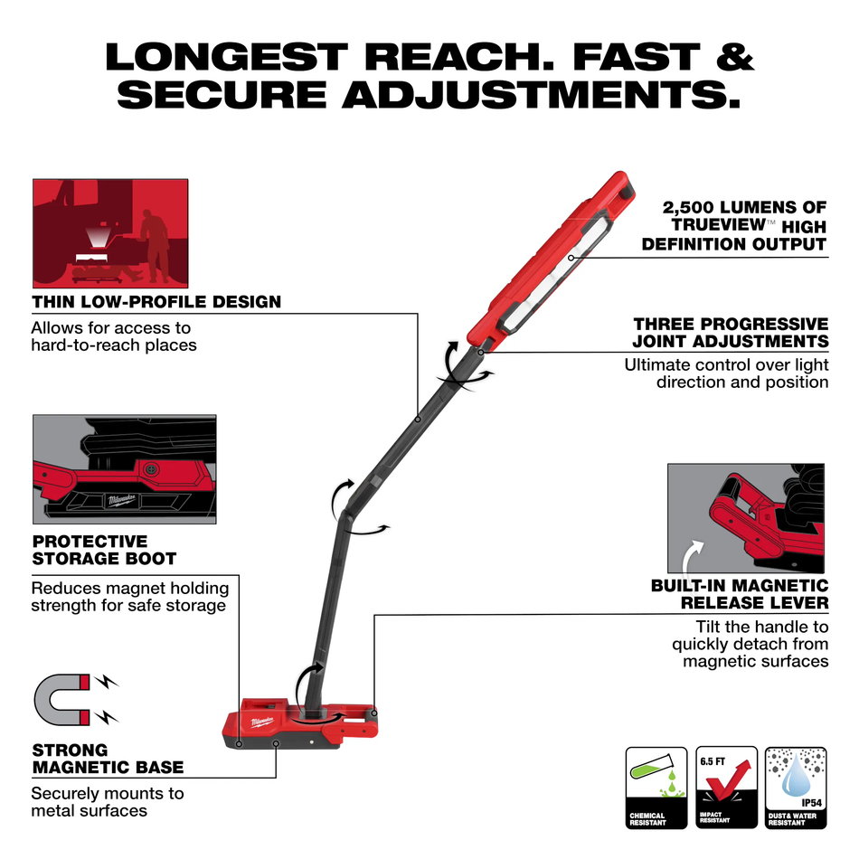 Milwaukee 2129-20, M18™ Magnetic Extendable Boom Light