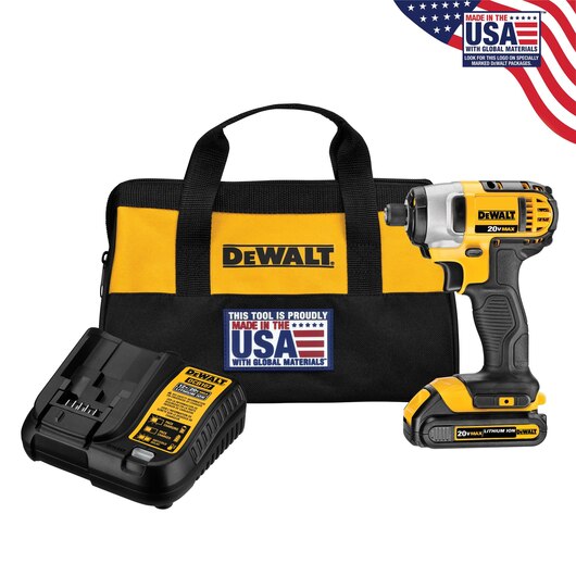 DEWALT DCF885C1, 20V MAX 1/4'' Impact Driver Kit