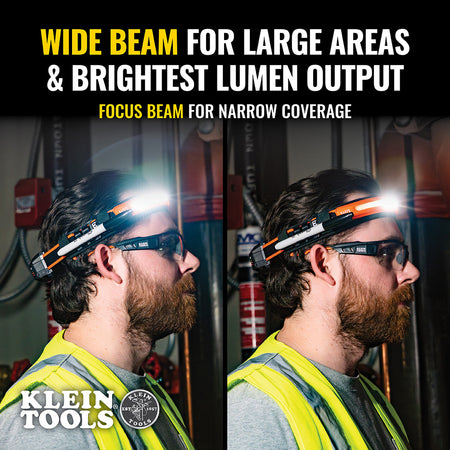 Klein Tools 56308, Widebeam Headlamp with Strap