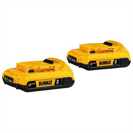 DEWALT DCB203-2, 20V MAX Li-Ion Battery, Twin Pack (2.0 Ah)