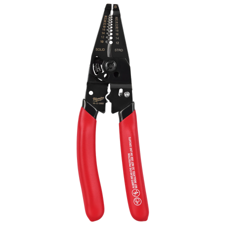 Milwaukee 48-22-3052, 10-28 AWG Multi-Purpose Dipped Grip Wire Stripper & Cutter w/ Reinforced Head