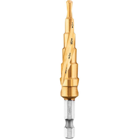 DEWALT DWA1784IR, 3/16'' - 1/2'' IMPACT READY Step Drill Bit