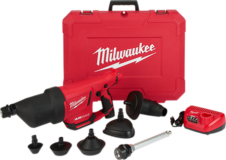 Milwaukee 2572B-21, M12 AIRSNAKE Drain Cleaning Air Gun Kit