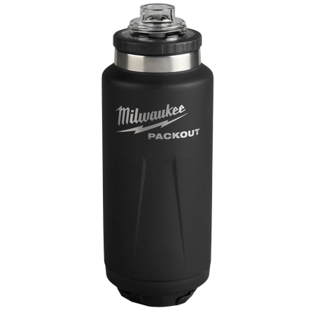 Milwaukee 48-22-8397B, PACKOUT™ 36oz Insulated Bottle with Chug Lid Black